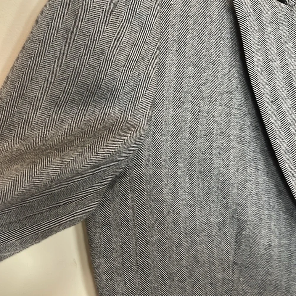 Tahari Grey Wool Blazer Jacket